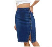 CNANRNANC Jupe pour midi Polyester Souple pour Couleur Unie pour Femme