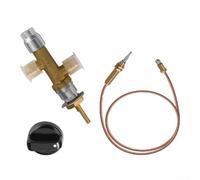 CNANRNANC Kit de soupape de contrôle de sécurité en laiton avec thermocouple de 60 cm pour chauffage extérieur système de cheminée