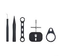 CNANRNANC Kit d'outils de réparation de moulinet de pêche professionnel avec clé en alliage d'aluminium pour moulinets de lancer d'appâts (noir)