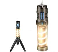 CNANRNANC Lanterne de camping LED, lampe de tente portable rechargeable avec charge rapide de type C et trois modes de couleur pour la randonnée