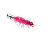 CNANRNANC Leurre Uv Glow Squid Jig Egi - 5,5 cm - 8,9 g - Avec perles à cliquetis et crochets double couche - Pour la pêche de nuit aux calmars et aux pieuvres en eaux profondes ou sombres (6# Violet)