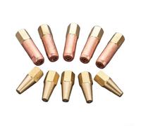 CNANRNANC Lot de 10 buses de soudage au gaz propane acétylène M6 x 1 filetage multi-flamme pour chalumeau à oxygène H01-2 Taille 1-5#