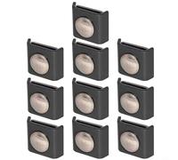 CNANRNANC Lot de 10 connecteurs de tapis de grille de 40 x 35 mm en métal pour une installation sécurisée de clôture de jardin