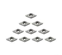 CNANRNANC Lot de 10 inserts indexables en carbure Dcgt11T302-Ak Dcgt32.50.5 Dcmt Lames de coupe pour tour CNC, outils de tournage, applications industrielles de travail des métaux