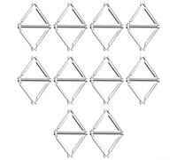 CNANRNANC Lot de 10 outils de réparation de boîtier de commutation mural de type 86 pour renforcer les points de montage de la boîte de jonction et fixation murale fiable (argenté)