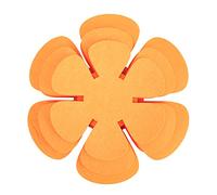 CNANRNANC Lot de 12 protections de poêle, protection en feutre pour poêles, casseroles et bols, orange