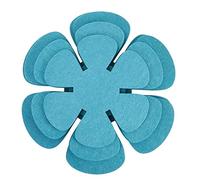 CNANRNANC Lot de 12 protections de poêles, en feutre, protection empilable pour poêles, casseroles et bols, bleu