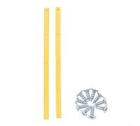 CNANRNANC Lot de 2 bandes anti-collision en plastique pour planche à roulettes - Rails en plastique pour protection des bords - Noir (jaune)