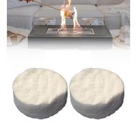 CNANRNANC Lot de 2 éponges en céramique pour cheminée au bioéthanol - Éponge en céramique pour cheminée au bioéthanol - Pour intérieur et brûleur au bioéthanol