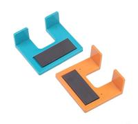 CNANRNANC Lot de 2 fixations de charnière magnétique avec embouts de tournevis, matériau ABS épais, alignement de 2 mm pour projets d'installation de porte d'armoire et de garde-robe (E gris)