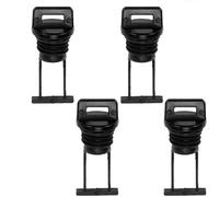 CNANRNANC Lot de 2 ou 4 bouchons de vidange en plastique noir de rechange pour kayak, canoë, bateau, 10 x 5 x 5 cm, accessoire marin léger pour pagaie et excursions de pêche (lot de 4)