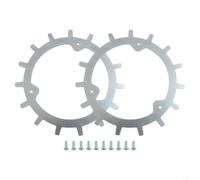 CNANRNANC Lot de 2 pointes de roue de tondeuse à gazon en acier inoxydable pour Mammotion Yuka Mini modèles auto-centrants Argenté