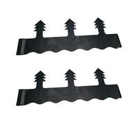 CNANRNANC Lot de 2 protections de lumière paysagères pour arroseurs de pelouse, protection en polyéthylène pour éviter les dommages causés par les collisions lors de la tonte, noir, 13 cm de diamètre
