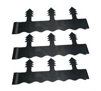 CNANRNANC Lot de 3 protections de lumière paysagères pour arroseurs de pelouse, protection en polyéthylène pour éviter les dommages causés par les collisions lors de la tonte, noir, 13 cm de diamètre