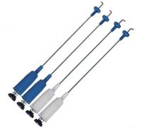 CNANRNANC Lot de 4 barres d'équilibre à ressort pour machine à laver, bras de suspension en métal compatibles avec Midea et autres modèles, réduisant les vibrations et le bruit pour le linge (1)