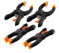 CNANRNANC Lot de 4 pinces à cliquet avec poignées en nylon et mécanisme à cliquet interne offrant une force de serrage réglable et des coussinets pivotants pour tenir la pièce (15,2 cm)