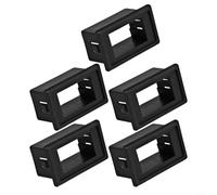 CNANRNANC Lot de 5 boîtiers de panneau de support d'interrupteur à bascule - Cadre de montage simple ABS noir - 37 x 21 mm - Compatible avec voiture, camion, SUV, bateau, tableau de bord