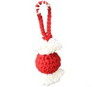 CNANRNANC Mini boules de Noël en laine tricotée à suspendre - Formes assorties pour décoration de maison (bonbons en fil)