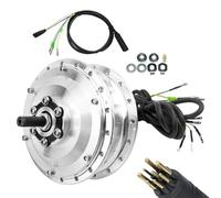 CNANRNANC Moteur de moyeu avant sans balais 350 W, moteur de moyeu de roue arrière de vélo électrique 36 V 48 V, compatible avec fourche avant de 100 mm de large avec frein à disque à 6 boulons (36 V