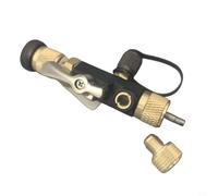 CNANRNANC Outil de retrait de noyau de valve CVC de 6,35 mm, double valve avec verre de visée, bouton magnétique en alliage de cuivre, compatible avec les systèmes R22 pour climatisation