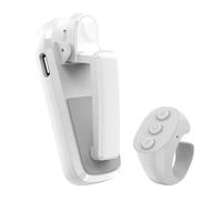 CNANRNANC Page à distance sans fil pour tourne-disque pour Kindle pour tablette Paperwhite numérique, lecture de livres, contrôle de distance avec charge rapide de type C (Jx-07 blanc)