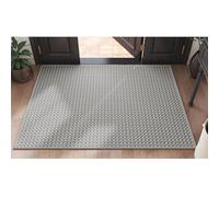 CNANRNANC Paillasson intérieur et extérieur antidérapant avec tissu polypropylène absorbant, technologie à séchage rapide, profil bas 0 5,1 cm de hauteur pour dégagement de porte (Cheney 60 x 90 cm)