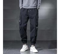 CNANRNANC Pantalon Loisir Homme Polyester Taille Unique Élastique(Black XXL)