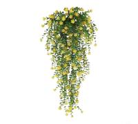 CNANRNANC Plantes de vigne artificielles à suspendre, fabriquées avec des feuilles de camélia et d'eucalyptus, conçues pour une utilisation durable dans les terrasses, les jardins et les zones