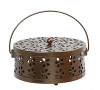 CNANRNANC Porte-encens portable et élégant pour citronnelle dans un design unique en métal (marron)