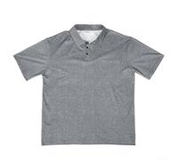 CNANRNANC pour polo Homme Rétro à Revers Large Décontracté pour polo(Gray M)