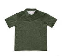 CNANRNANC pour polo Homme Rétro à Revers Large Décontracté pour polo(Green S)
