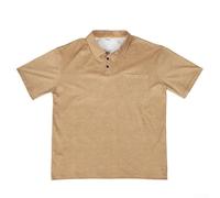 CNANRNANC pour polo Homme Rétro à Revers Large Décontracté pour polo(Khaki L)