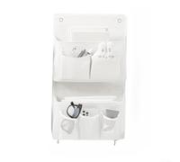 CNANRNANC Rangement Mural Double Couche Non Tissé Gris Rangement Mural(White)