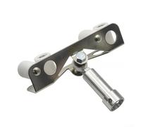 CNANRNANC Rouleau d'angle interne en alliage d'aluminium pour joints lisses de cloison sèche et lignes de plâtre, double rouleaux en nylon résistant à l'usure, design à angle réglable