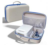 CNANRNANC Sac de rangement pour nébuliseur pour Ne-C900 Ne-C28, étui rigide portable avec séparateurs personnalisés, organisateur de voyage de protection pour pièces de nébuliseur (GC-1036 blanc)