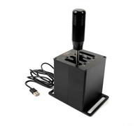 CNANRNANC Simulateur de vitesse manuel en alliage d'aluminium avec bouton en fibre de carbone, compatible avec Logitech G27/G29 et T300 pour une expérience de jeu immersive (7-HB045)