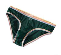 CNANRNANC Slip Homme en Maille Perspective Taille Basse(Green L)