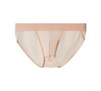 CNANRNANC Slip Homme Maille Transparent Taille Basse Pochette(Nude M)