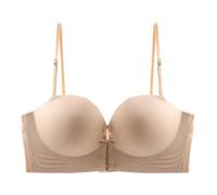 CNANRNANC Soutien-gorge Push-Up à Boutons Devant pour Petits Seins Soutien-gorge(Skin 38/85AB)
