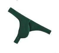 CNANRNANC String Homme Pouch G-String Nylon Vert S-XL | Pouch pour avant spacieux, tissu nylon élastique, coupe string minimaliste, idéal pour le confort quotidien