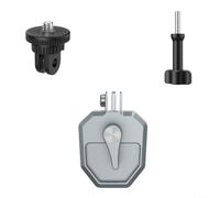CNANRNANC Support de caméra de guidon de moto en aluminium pour Insta360 X5 X4 X3 Sports Action Camera Angle réglable (gris)