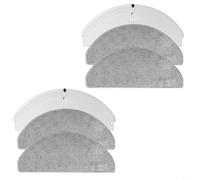 CNANRNANC Support de serpillère avec 2 serpillères Roborock pour aspirateur robot Q7 M5/Q7 M5+/Q7 L5/Q7 L5+, construction en plastique pour le nettoyage des sols durs à la maison (2 + 4)