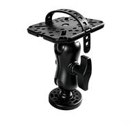 CNANRNANC Support pour détecteur de poissons de kayak, base en nylon et acier pour une fixation sécurisée du détecteur, accessoire de pêche facile à installer, 15,8 cm, noir (B)