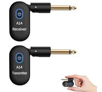 CNANRNANC Système sans fil 2,4 GHz pour guitare - Émetteur et récepteur de guitare numérique rechargeable - Câble de guitare électrique sans fil - Basse pour instruments électriques