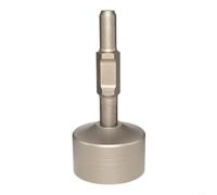 CNANRNANC Tête de marteau d'empilage 65 A pour pioche électrique, tournevis en T en acier allié pour génie électrique Argenté (100 mm)
