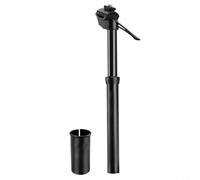 CNANRNANC Tige de selle compte-gouttes manuelle avec commande à levier à main, suspension hydraulique, 31,6 x 380 mm, alliage d'aluminium haute résistance, angle réglable, pour VTT (33,9 x 380 mm)