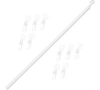 CNANRNANC Tige d'extension pour store vénitien - 117 cm - Baguette de contrôle avec 10 crochets pour la maison, le bureau, la chambre à coucher