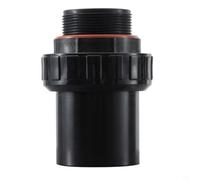 CNANRNANC Tuyau droit pour filtre de piscine avec raccord fileté, joint de 3,8 cm et 5,1 cm pour système de réservoir de sable, connecteur robuste en PVC pour une installation facile (5,1 cm, noir)