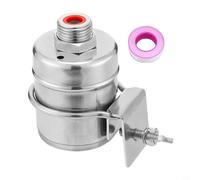 CNANRNANC Vanne à bille flottante de contrôle du niveau d'eau en acier inoxydable pour robinets de cuisine, tours d'eau, filetage G1/2", taille DN15 0-100 °C (clip latéral étroit)