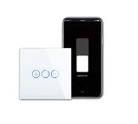 CNBINGO WIFI/WLAN Dimmer Switch pour les lumières LED, travaillez avec Alexa/Google Home, Smart Life App, Smart Touch Light Switch, Switch-Off, 1 pôle, un conducteur neutre est requis